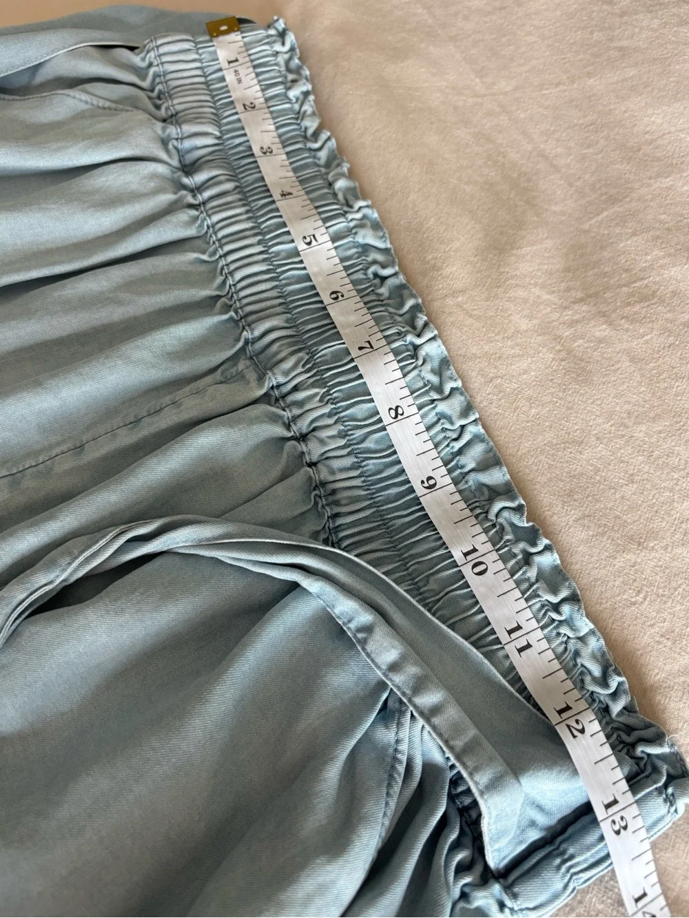 SO Girls Paperbag Waist Pull-On Shorts | Small | Zapata Blue - Picture 5 of 7